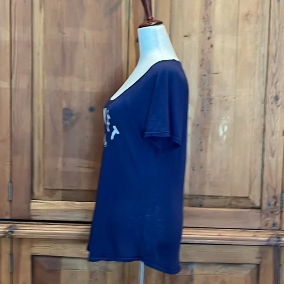 Sundry Supima Cotton Navy Blue Short Sleeve Graphic Tee Sz. 2 - Picture 3 of 12